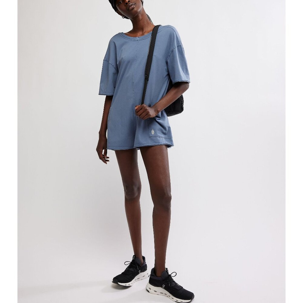 FP Movement by Free People Blue Romper